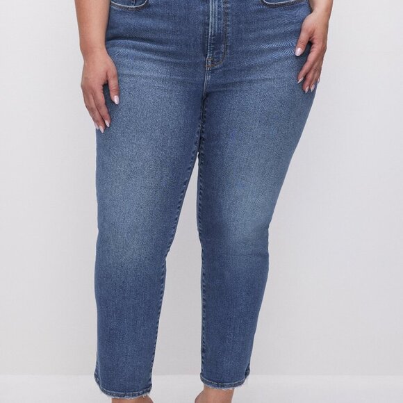 Good American Dark Wash Good Legs Always Fits Jeans - Picture 1 of 5